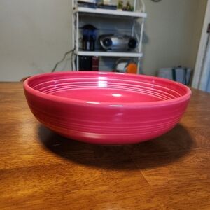 EUC Fiestaware Bistro Coupe Bowl Scarlet Red Mixing Salad